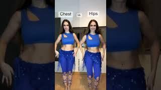 Belly Dance Tutorial | Chest vs. Hips #bellydance #shorts