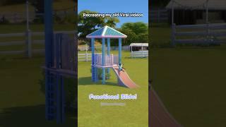 Functional Slide | Base Game | No CC | Advanced Tutorial #sims4 #ad #youtubecreatorcommunity