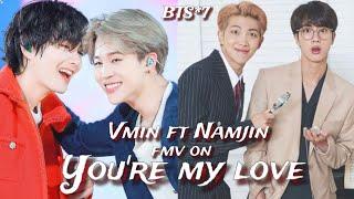 req vidVmin ft Namjin Fmv on you're my love from partners|Vmin, Namjin Fmv hindi you're my love mix