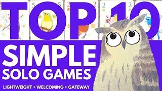 Top 10 Solo Board Games for New Gamers | The Best Simple, Lightweight, Welcoming, Solitare Games