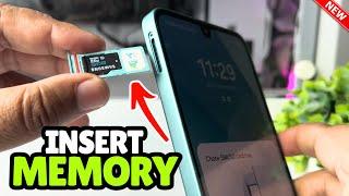 How to Insert memory card Samsung galaxy A16 5g