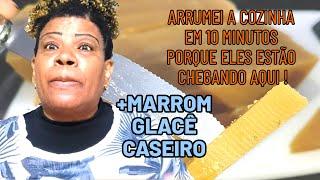 Arrumei tudo em 10 minutos, porque eles estão chegando aqui! + Marrom glacê caseiro 