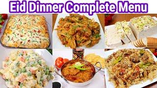 Eid Dinner Complete Menu Recipes 2023 | Eid Special Dinner Menu By Tasty Food With Maria