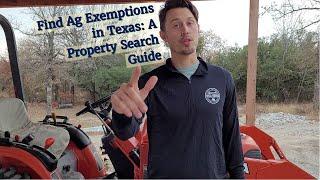 How to Find Ag Exemptions in Texas: A Property Search Guide