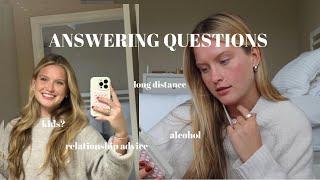 Q&A: surviving a long distance relationship, drinking, kids???