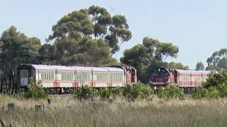 V/line N Class Passenger Trains Cross - PoathTV Australian Railroads & Railways