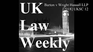 Barton v Wright Hassall LLP [2018] UKSC 12
