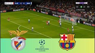 Benfica vs Barcelona | UEFA Champions League 24/25 | PES 2021 | PC Gameplay | 4K