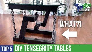 Top 5 DIY IMPOSSIBLE Tensegrity Tables! The Best Maker Videos for Your Next Build!