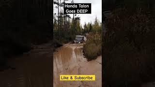 Honda Talon goes DEEP Water & mud utv sxs #utv #atv #offroad #water #mud