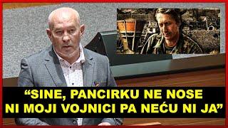 Mišić održao emotivni govor o Blagi Zadri: "Sine, pancirku ne nose ni moji vojnici pa neću ni ja"