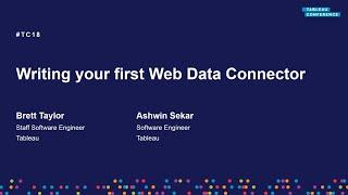 Write your first Web Data Connector