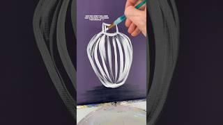 Painting a vase  #art #tutorials #beginner #flowers #spring