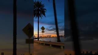 Those night drives in Miami #miami #miamibeach #sunset #sunsetview #sunsets #sunsetlovers #driving