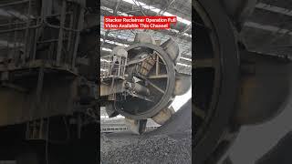 Stacker Reclaimer Bucket Wheel Rotation #thermalpowerplant #bhunt