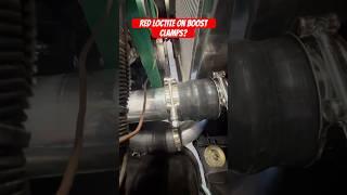 Red Loctite on Turbo Boost Clamps? #cummins #turbodiesel #fummins