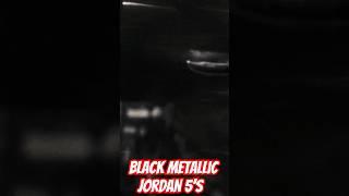 2025 Black Metallic 5's #sneakerheads#nikeairontheass #jordan5s#blackmetallic5s#jb#Groty