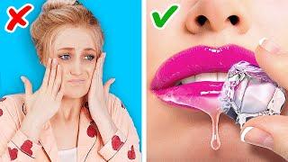 COOL BEAUTY HACKS YOU NEED TO TRY! || Genius Girly Tricks by 123 Go! Gold