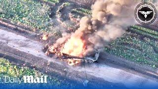 Bradley destroys BMP with ease as Ukraine's 47th Brigade battle Russia near Avdiivka