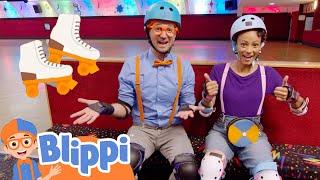 Blippi and Meekah Learn to Roller Skate! | Fun and Educational Videos for Kids