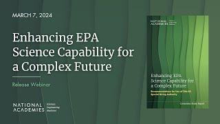 Enhancing EPA Science Capability for a Complex Future