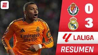 REAL MADRID GANÓ con el PRIMER HAT TRICK de MBAPPÉ como merengue. 3-0 vs VALLADOLID | La Liga