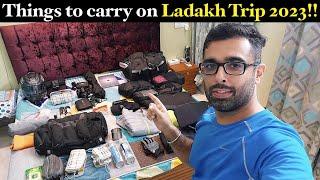 Things I Carried on Ladakh Road Trip || Ladakh Trip Packing - 2023 || Ladakh Trip Preparation