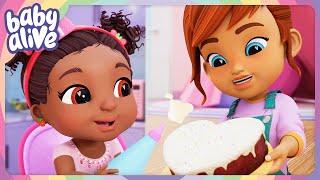 The Babies And Berry Boo Bake And Decorate A Birthday Cake   NEW Baby Alive Season 4