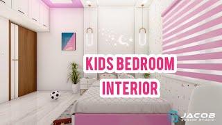 Kids Bedroom Interior design || pink bedroom || Jacob Design Studio