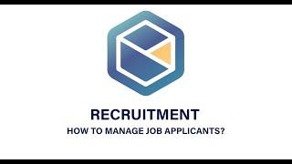 OSW - Recruitment - How to Manage Applicants