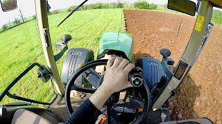 Cab View | John Deere 7820 + Moro Warrior QRV 16 A | Plowing