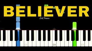 Believer - Imagine dragons - Easy piano tutorial