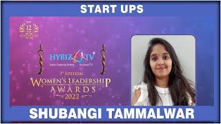 Shubangi Tammalwar - Startups Category Award || Women's Leadership Awards 2022 || Hybiz tv