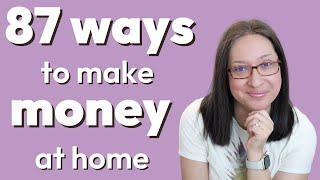 Time to Make Money as SAHM | 87 crafty ways to make money from home for moms