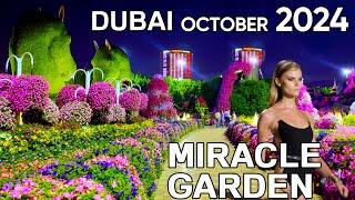 Dubai Miracle Garden 4K Walking Tour 2024. BEST KEPT SECRET