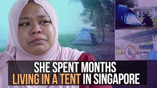 She Spent Months Living In A Tent in Singapore