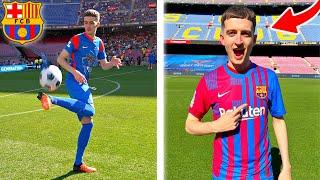 I Played in a PRO FOOTBALL MATCH vs BARCELONA & WON! (Crazy Skills & Goals)