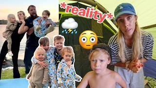 camping is just NOT for me! what our first family camping trip was REALLY like *disaster*