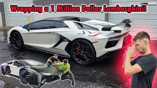 Wrapping a Million Dollar Lamborghini Aventador SVJ for an NBA Player!