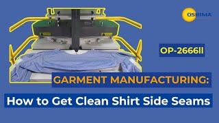 Clean Shoulders, Perfect Seams: Shirt Pressing Machine in Action