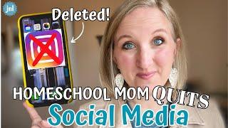 I quit instagram for 6 months and THIS happened... || Homeschool Mom takes a break from Social Media