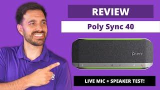 Poly Sync 40 Review - Wireless Speakerphone for Conference Rooms + Live Mic & Speaker Test