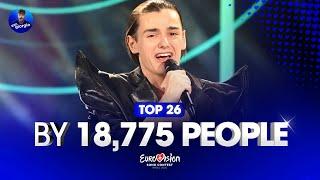 Eurovision 2025: Top 26 by 18,775 People