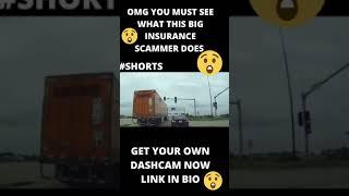 GUY DOES INSANE BRAKE CHECK CAUGHT ON DASHCAM #SHORTS