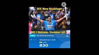 ICC-NO1 batsman shubman gill #shubmangill #shubhmangill #worldcup2023 #no1#sorts #shorts #shortsfeed