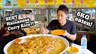 6KG Curry Hainanese Rice Challenge! BEST Hainanese Curry Rice in Singapore?! | Singapore Street Food