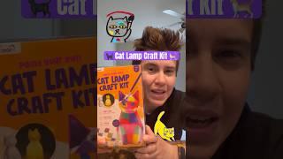 Trying Cat Lamp Craft Kit from Amazon! #cats #crafts #gifts #shorts #amazonfinds #toys #catlover