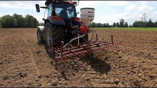 SOWING MULTI-SPECIOUS WITH OUR NEW STOCKSAG AIR SEEDER AND HOMEMADE TINE HARROW!!!