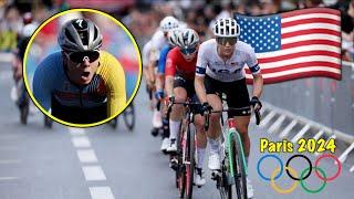 USA Goes ATTACKING at Women's Olympic Road Race 2024