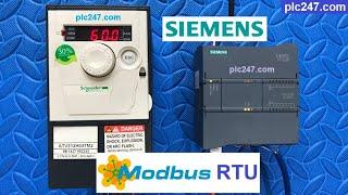 ATV312 Schneider "Modbus RTU" Siemens S7-1200 Tutorial